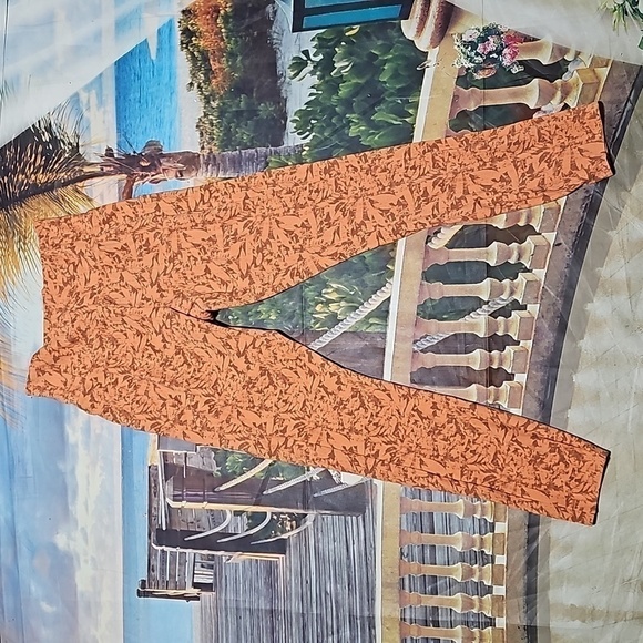 Rei Cooperative Small Orange Autumn Fall Color Leggings - Picture 3 of 6
